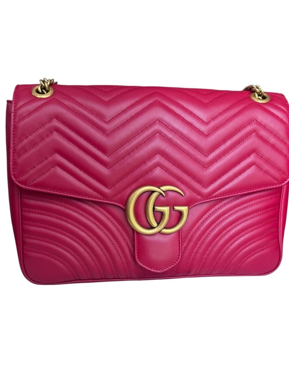 GUCCI GG Marmont Red large shoulder bag